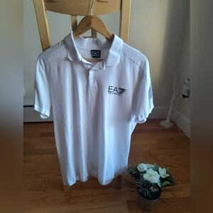 Emporio Armani Mens Polo T-Shirt XXL White